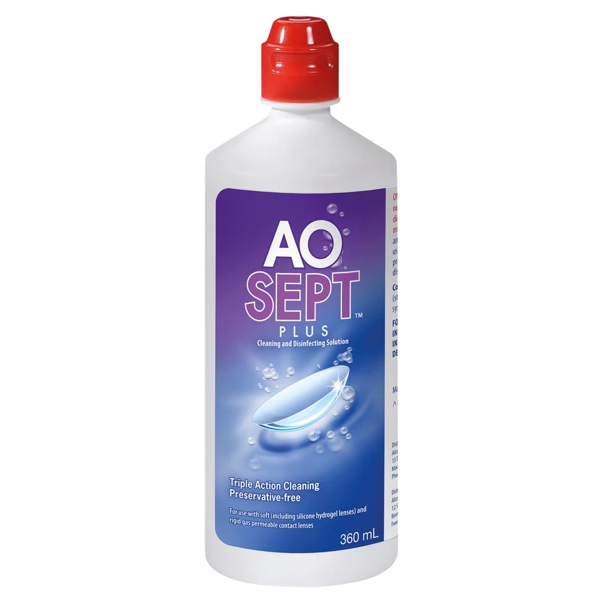 Thumbnail AoSept Plus Lens Solution 2 x 360ml + 1 Lens Case