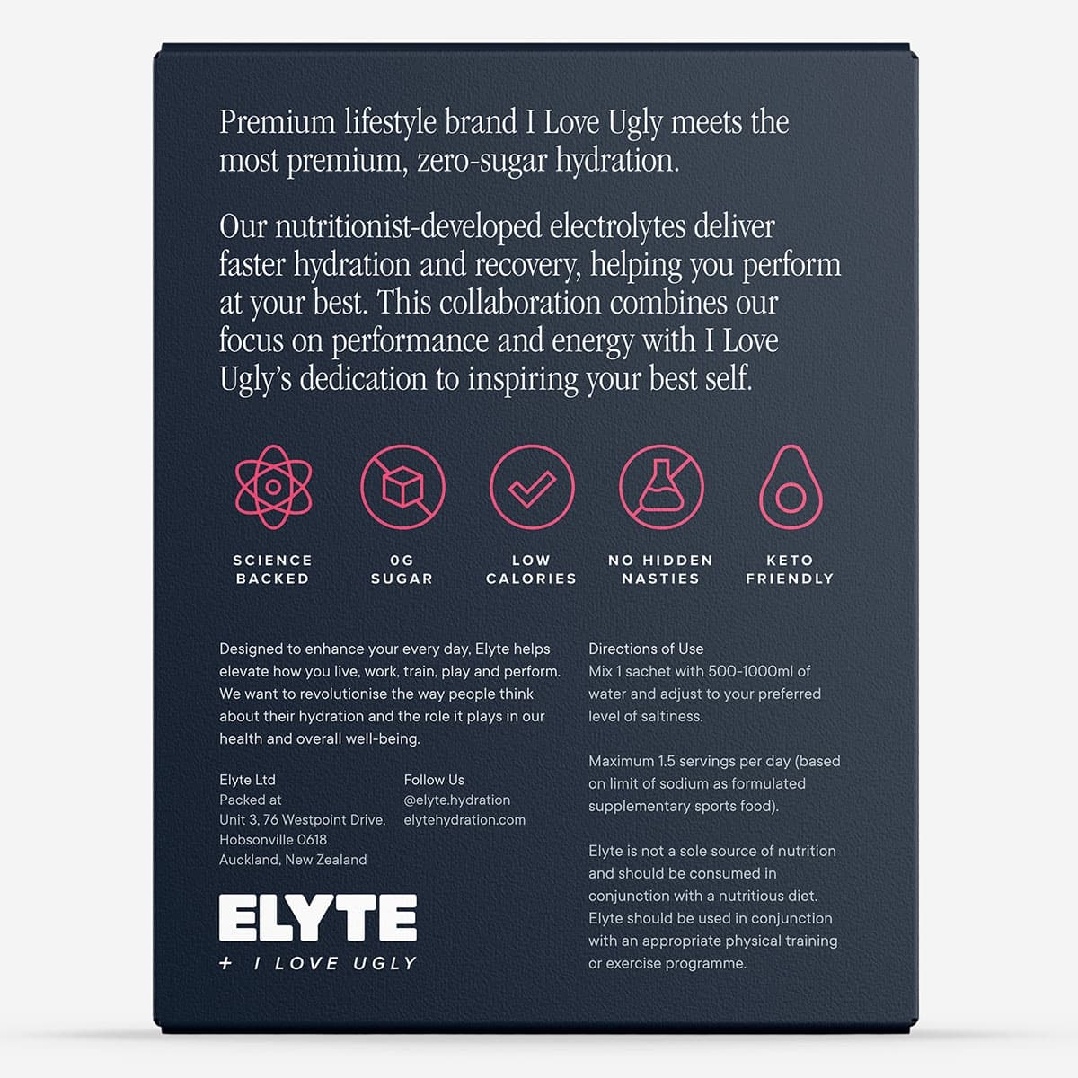 Thumbnail Elyte Hydration Powder Electrolyte Drink Raspberry Lemonade 12 Pack