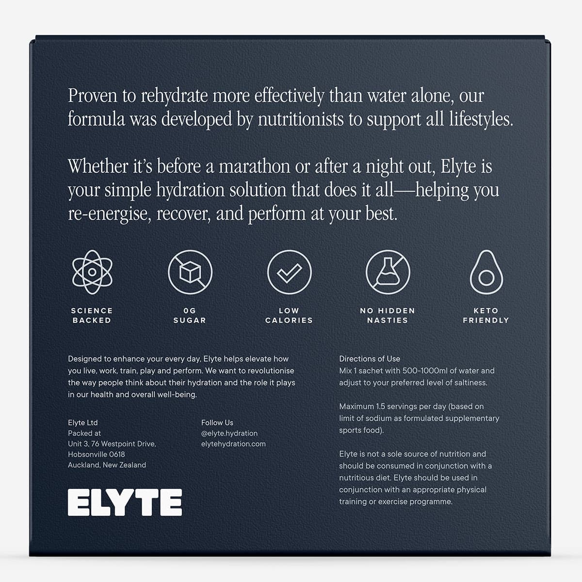 Thumbnail Elyte Hydration Powder Electrolyte Drink Variety 30 Pack