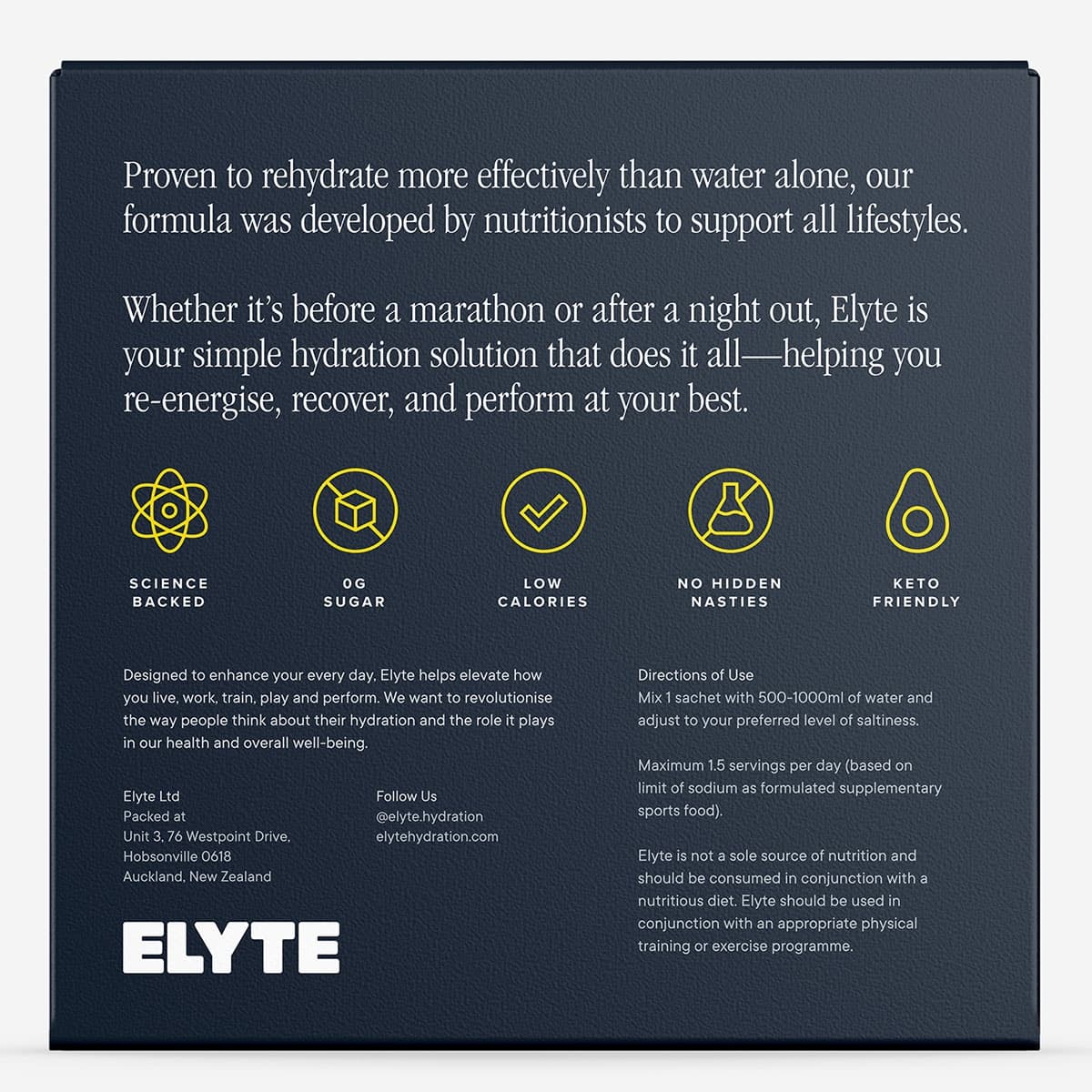 Thumbnail Elyte Hydration Powder Electrolyte Drink Pineapple 30 Pack