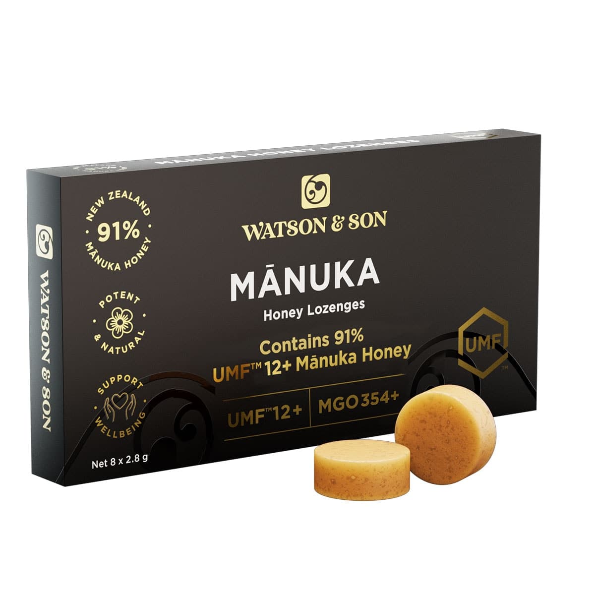 Thumbnail Watson & Son Manuka Honey with Lemon UMF 12+/MGO 354+ Lozenges 8 x 2.8g