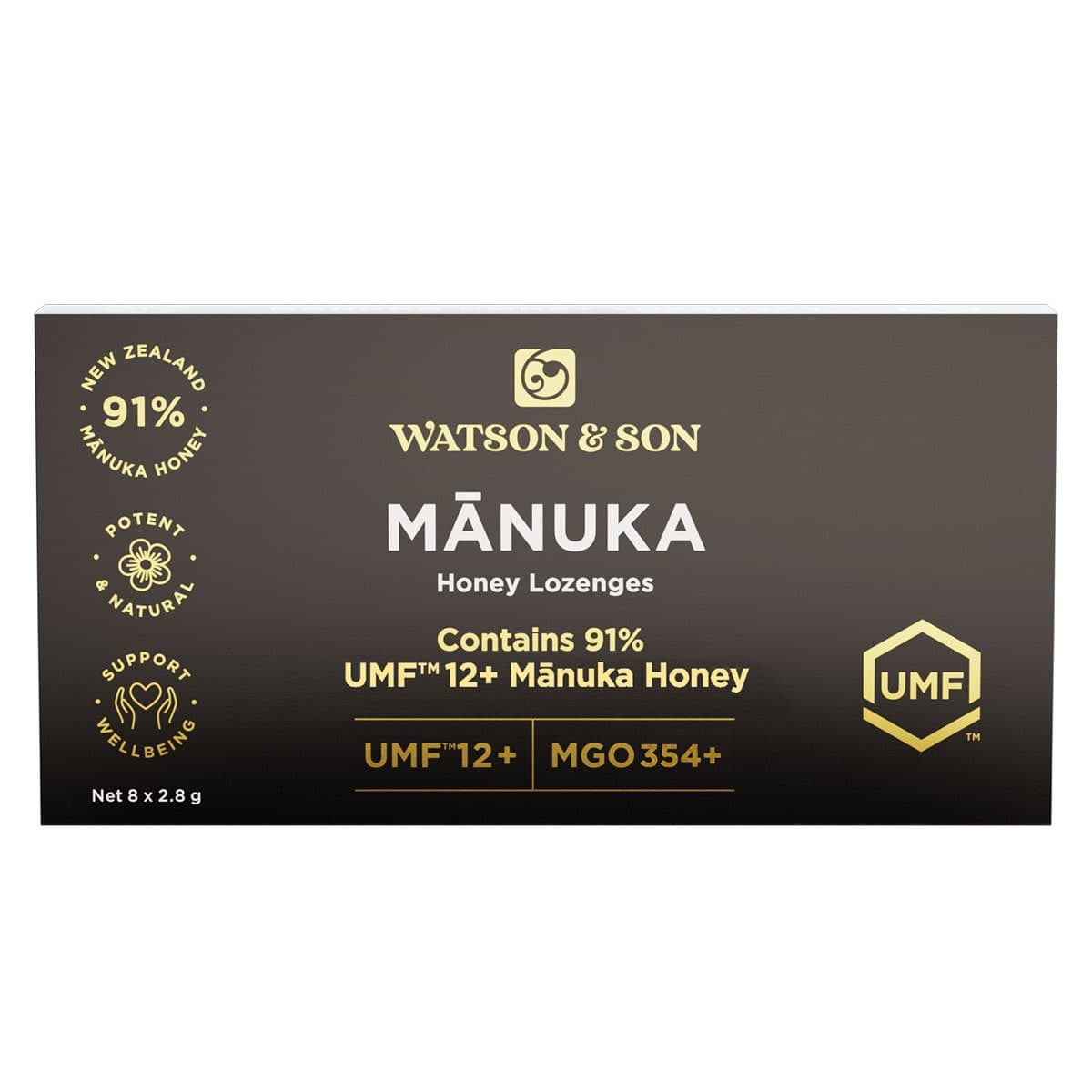 Thumbnail Watson & Son Manuka Honey with Lemon UMF 12+/MGO 354+ Lozenges 8 x 2.8g