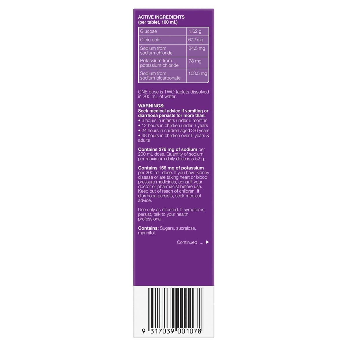 Thumbnail Hydralyte Effervescent Electrolyte Tablets Apple Blackcurrant 20 Pack