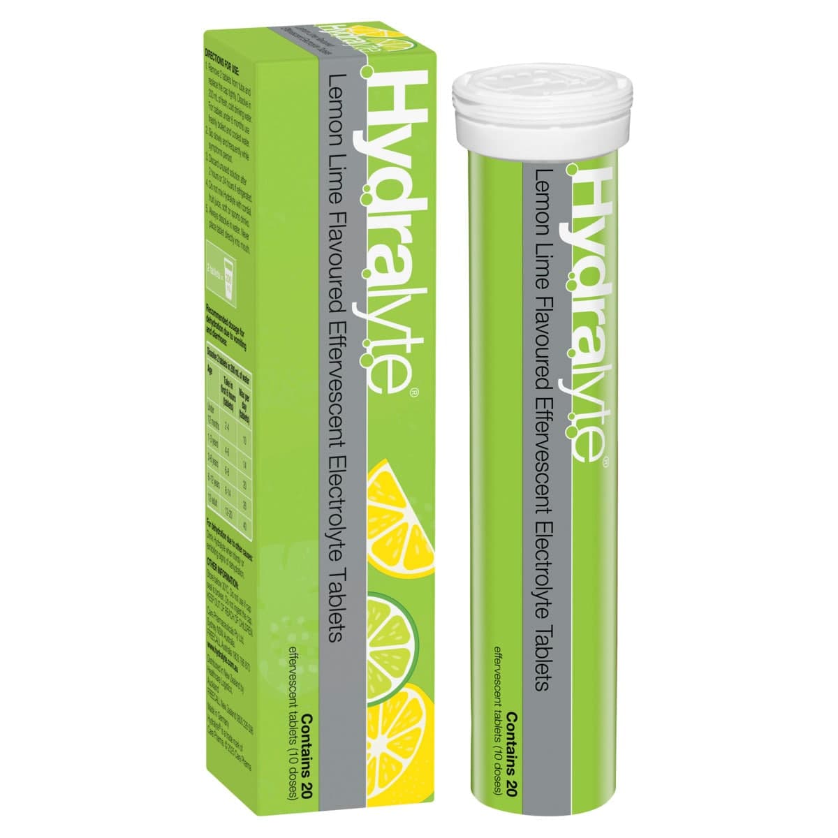 Thumbnail Hydralyte Effervescent Electrolyte Tablets Lemon Lime 20 Pack