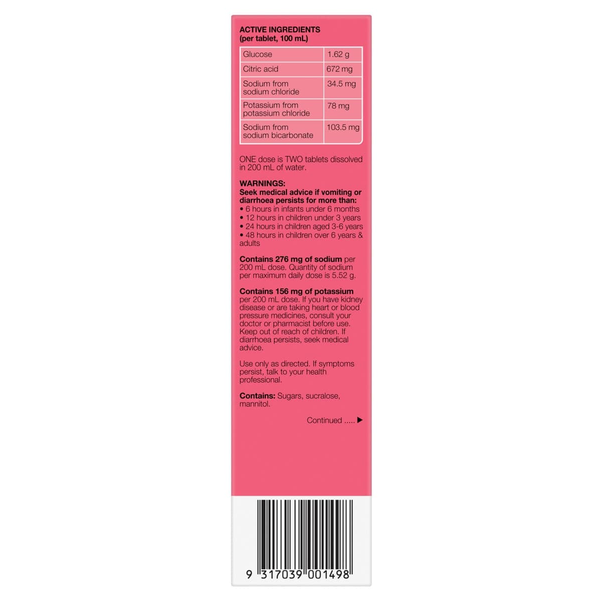 Thumbnail Hydralyte Effervescent Electrolyte Tablets Strawberry Kiwi 20 Pack