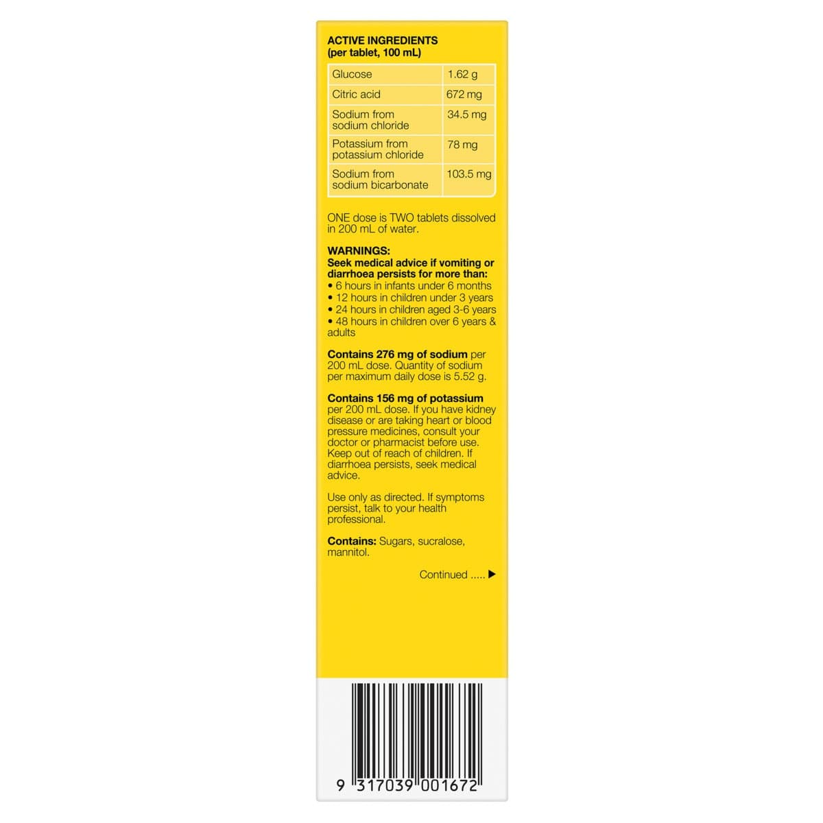 Thumbnail Hydralyte Effervescent Electrolyte Tablets Tropical 20 Pack