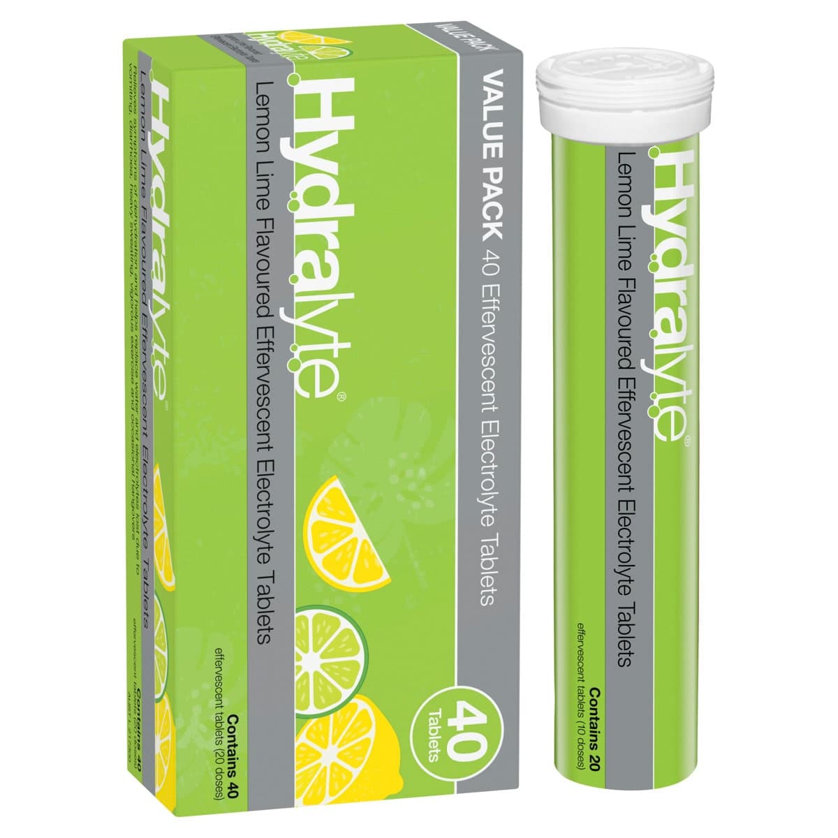 Thumbnail Hydralyte Effervescent Electrolyte Tablets Lemon Lime 40 Pack