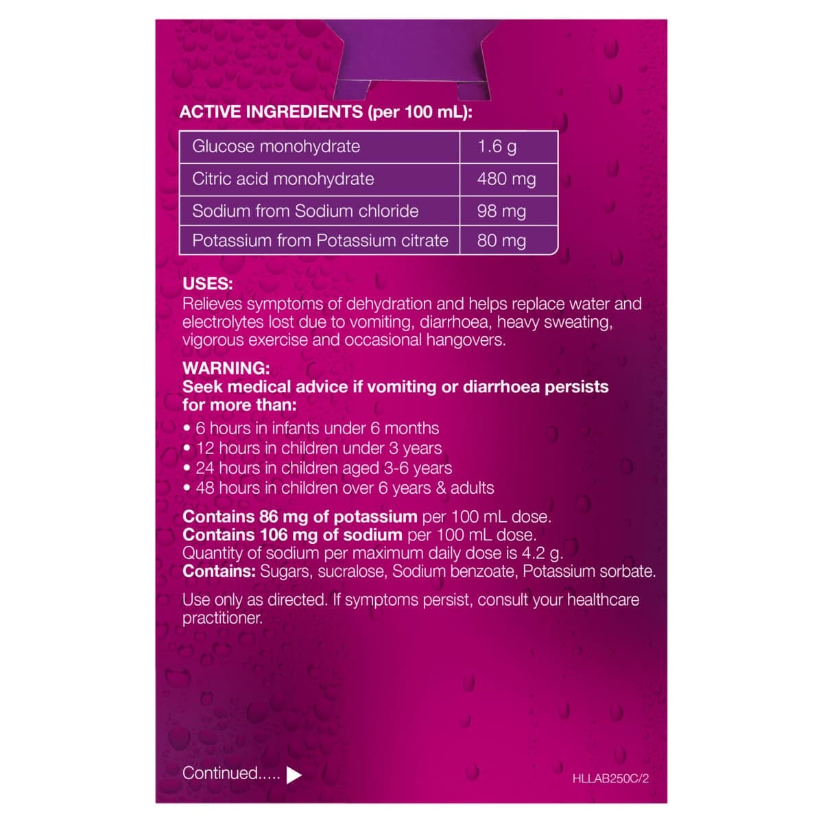Thumbnail Hydralyte Ready to Drink Solution Apple Blackcurrant 4 x 250ml
