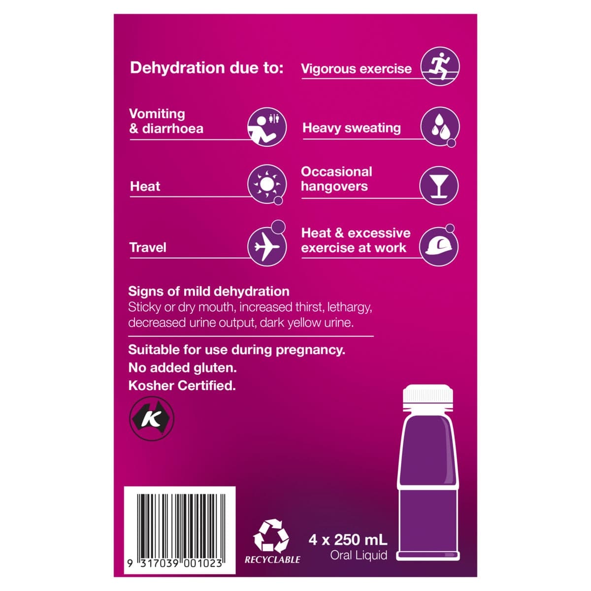 Thumbnail Hydralyte Ready to Drink Solution Apple Blackcurrant 4 x 250ml