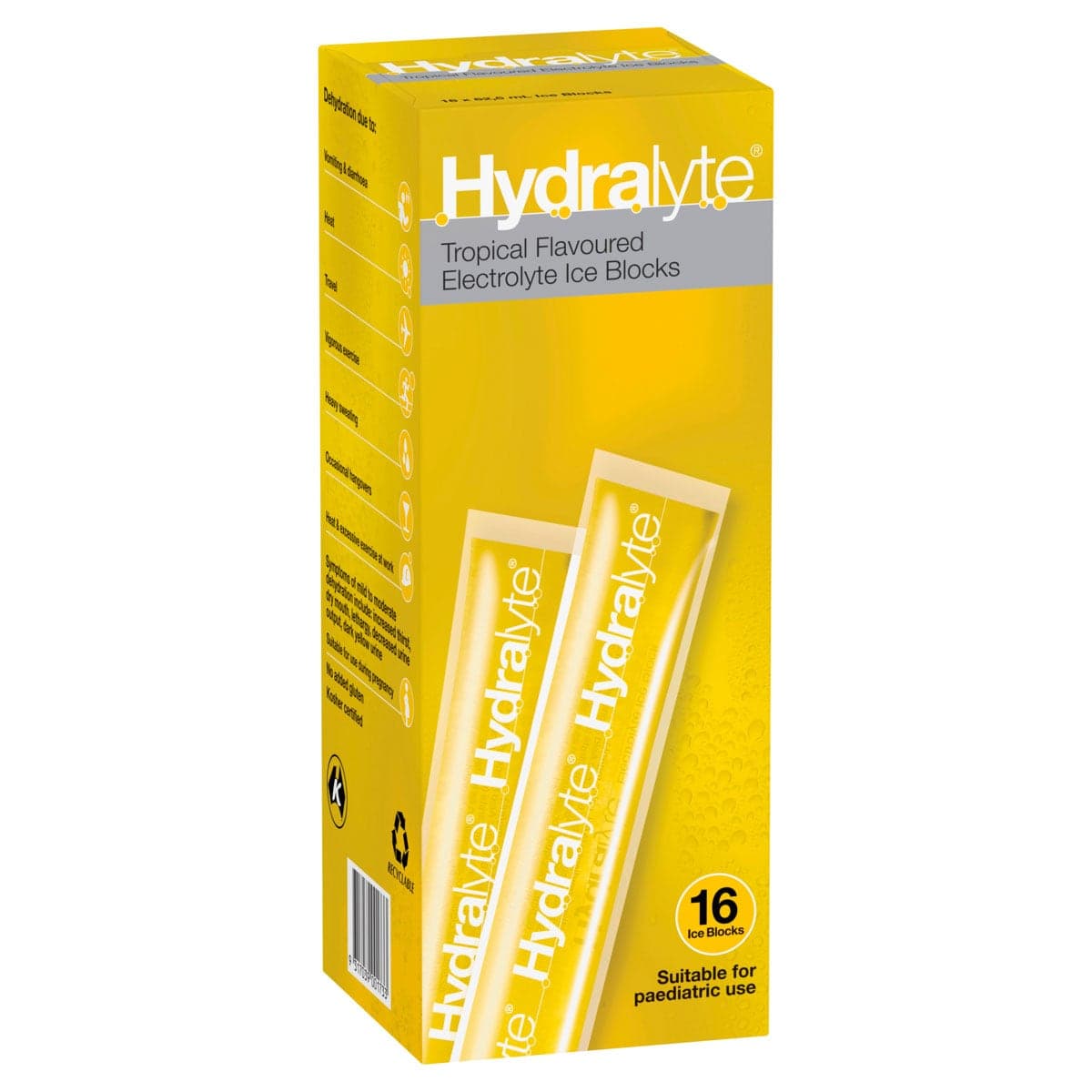 Thumbnail Hydralyte Electrolyte Ice Blocks Tropical 16 Pack