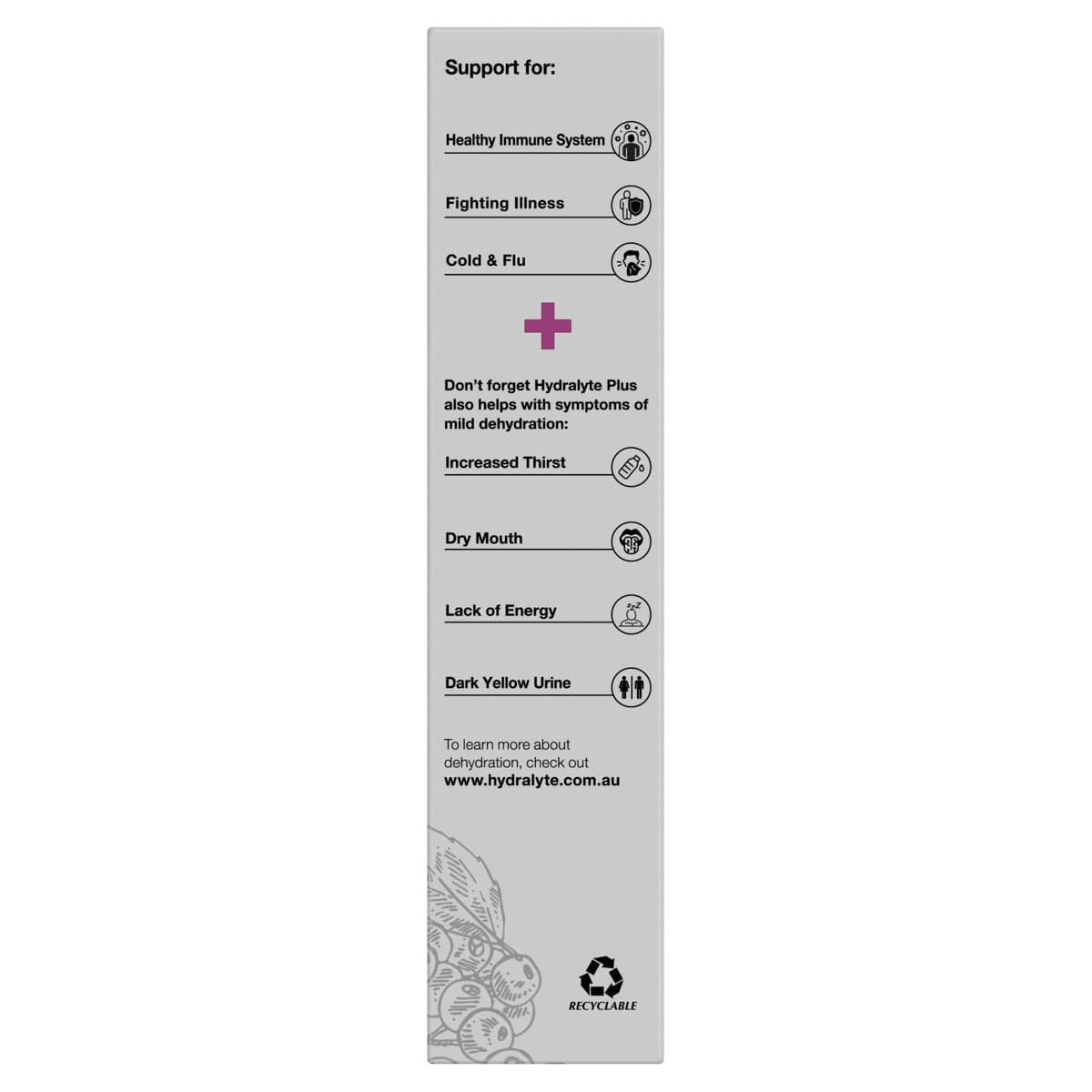 Thumbnail Hydralyte Plus Immunity Powder Sticks 10 Pack