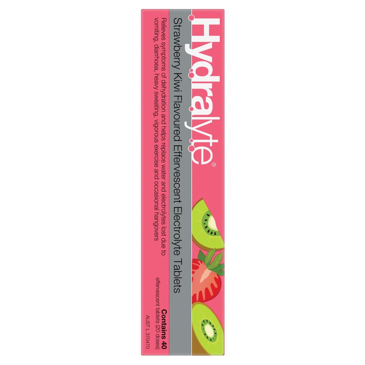 Thumbnail Hydralyte Effervescent Electrolyte Tablets Strawberry Kiwi 40 Pack