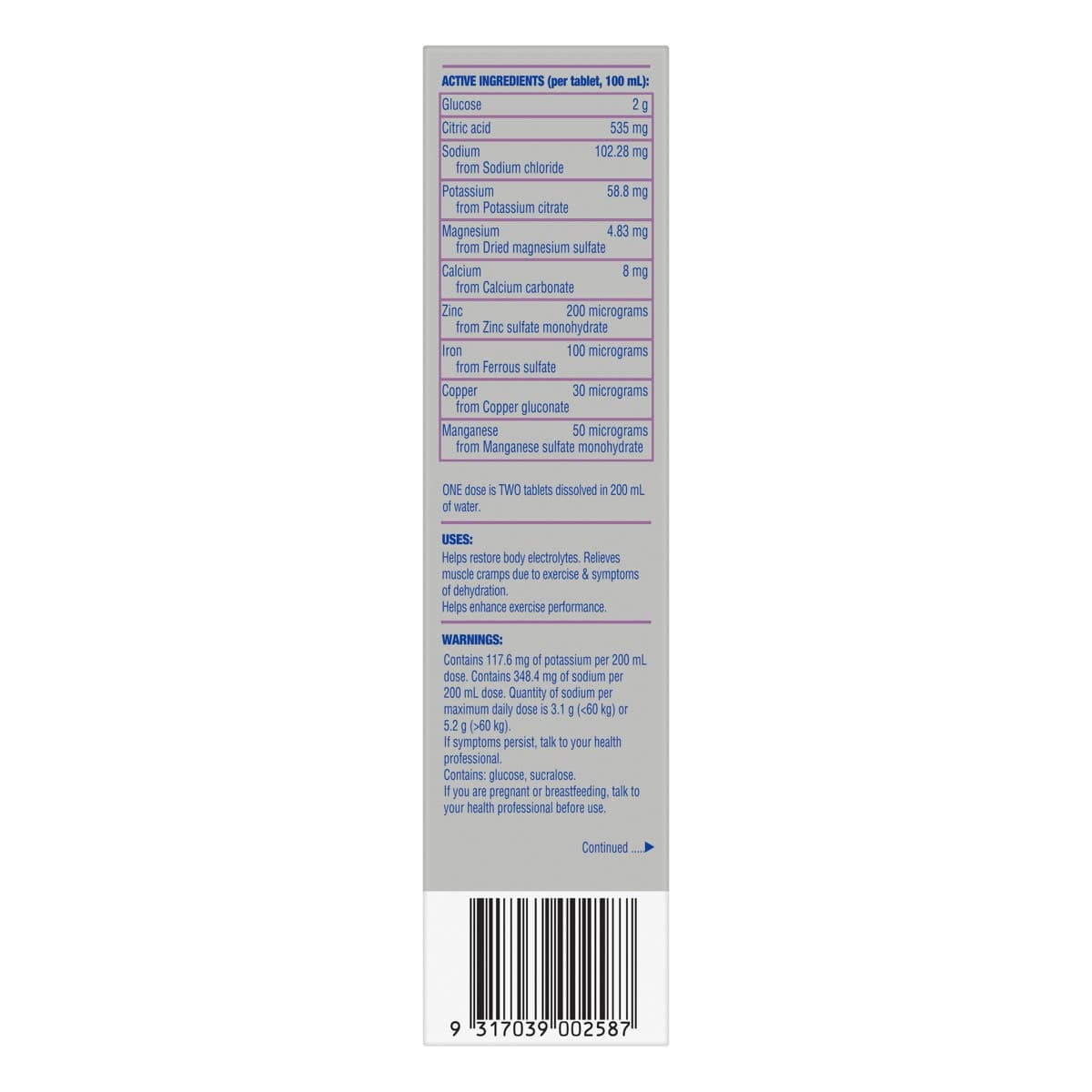 Thumbnail Hydralyte Plus Sport Effervescent Electrolyte Tablets 20 Pack
