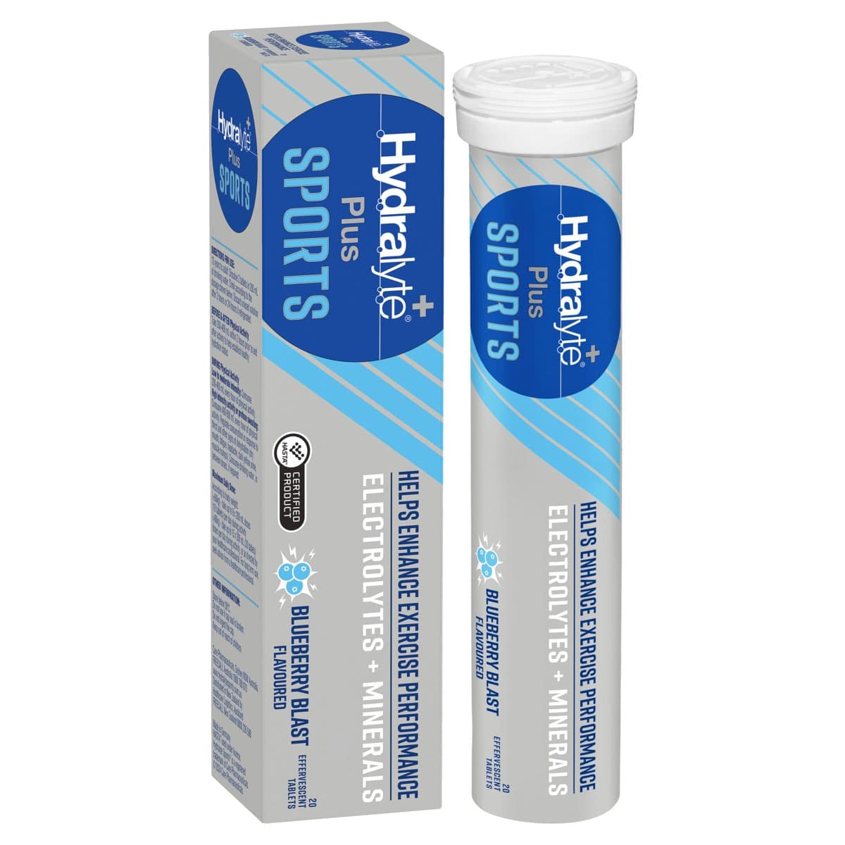 Thumbnail Hydralyte Plus Sport Effervescent Electrolyte Tablets Blueberry 20 Pack