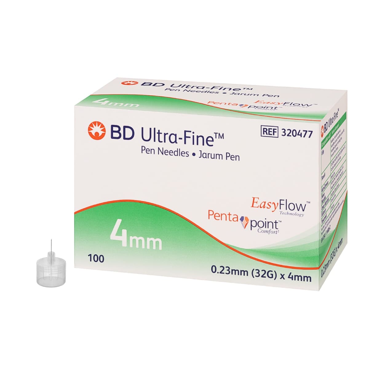 Thumbnail BD Ultra Fine Pen Needle 32g x 4mm 100 Pack