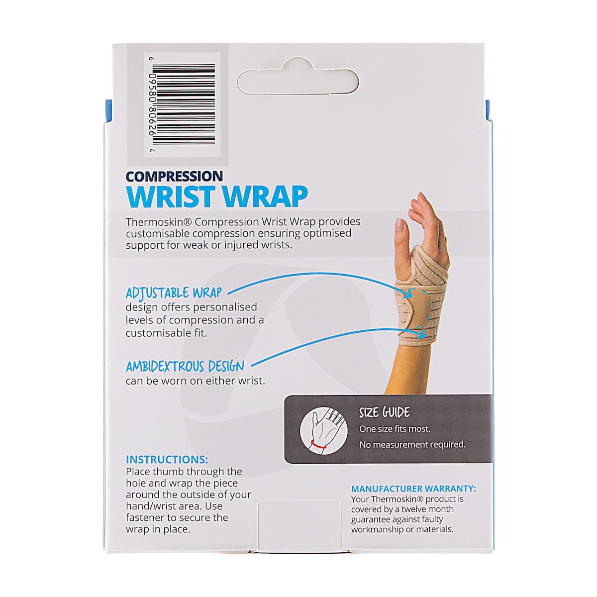 Thumbnail Thermoskin Compression Wrist Wrap One Size