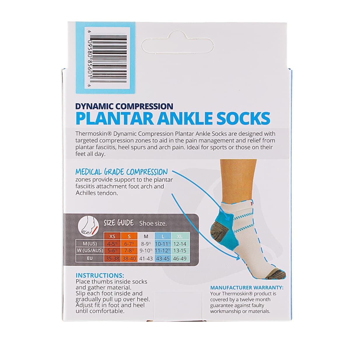 Thumbnail Thermoskin Plantar FXT Compression Ankle Socks L