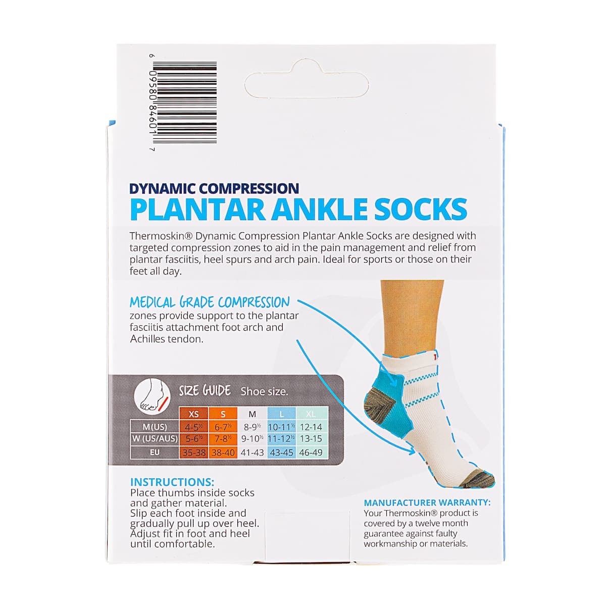 Thumbnail Thermoskin Plantar FXT Compression Ankle Socks M