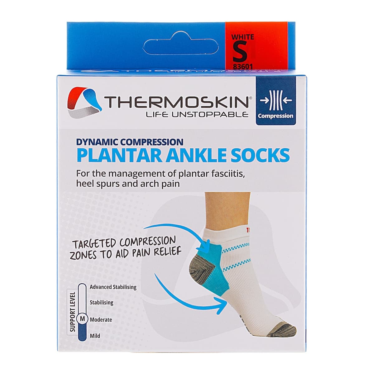 Thermoskin Plantar FXT Compression Ankle Socks S