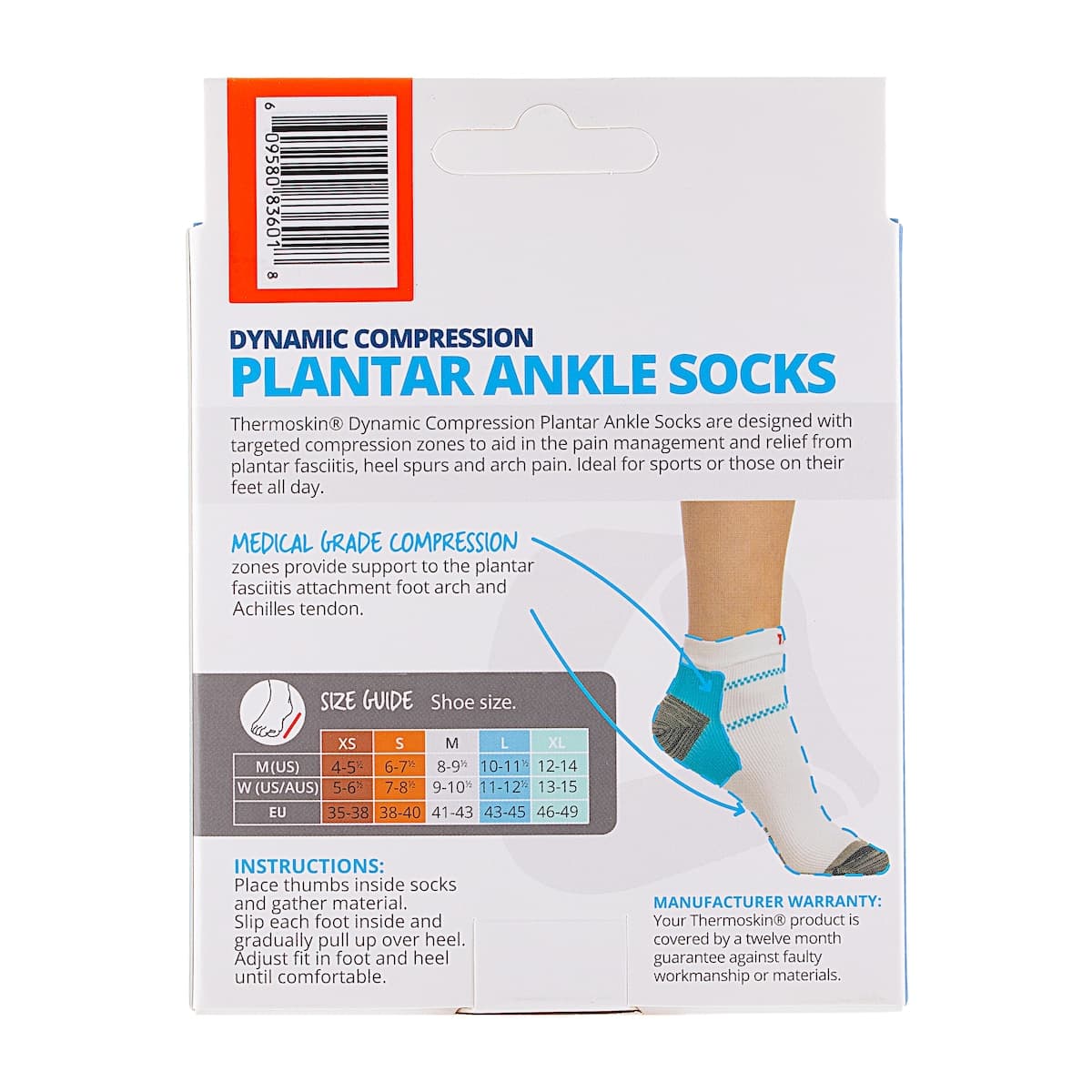 Thumbnail Thermoskin Plantar FXT Compression Ankle Socks S