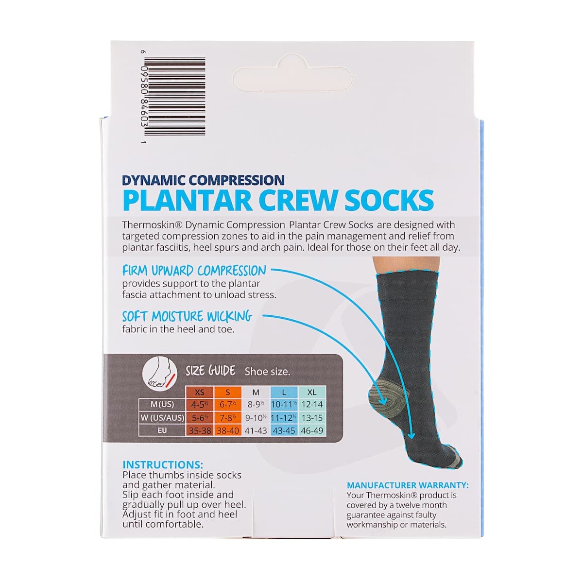 Thumbnail Thermoskin Plantar FXT Compression Crew Socks M
