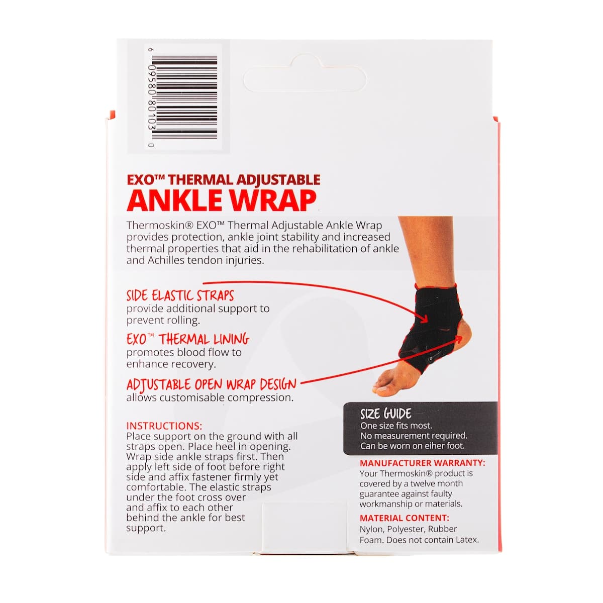 Thumbnail Thermoskin Exo Adjustable Ankle Wrap One Size