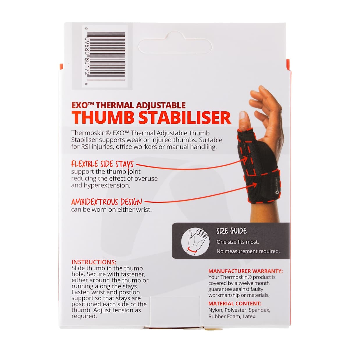 Thumbnail Thermoskin Exo Adjustable Thumb Stabiliser