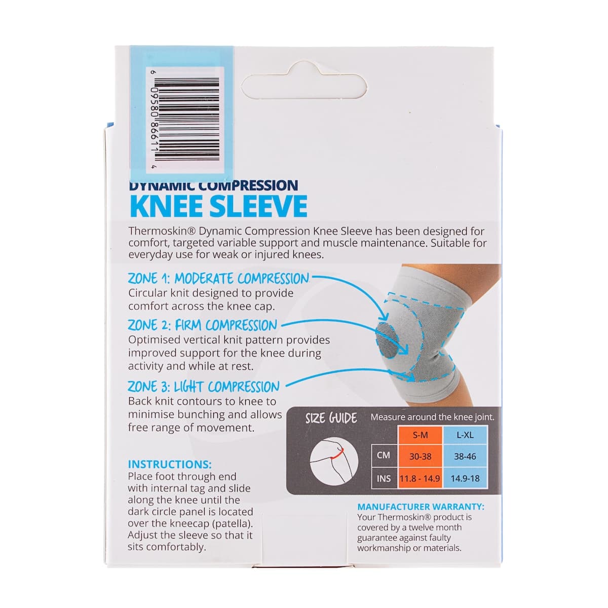Thumbnail Thermoskin Dynamic Compression Knee Sleeve L/XL