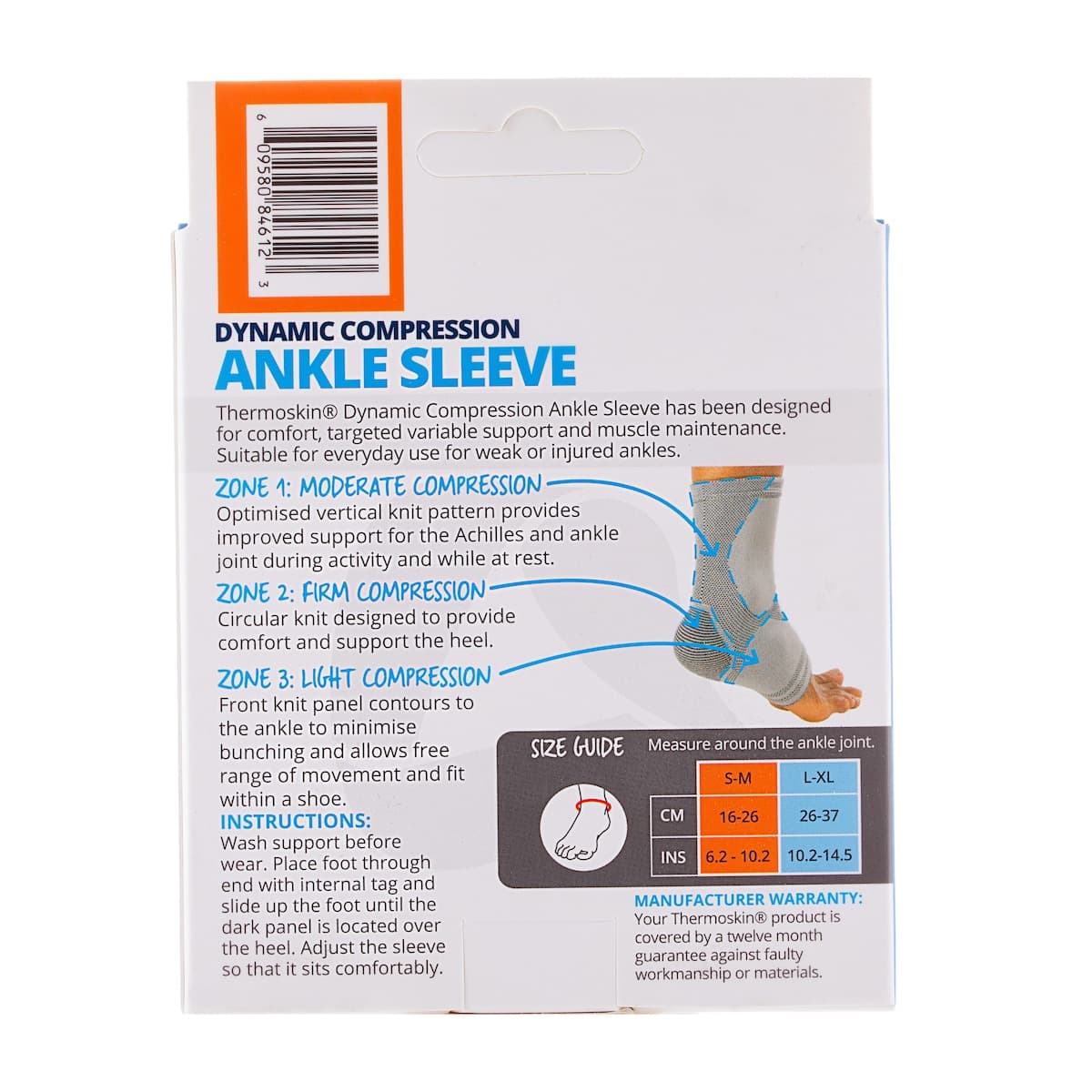 Thumbnail Thermoskin Dynamic Compression Ankle Sleeve S/M