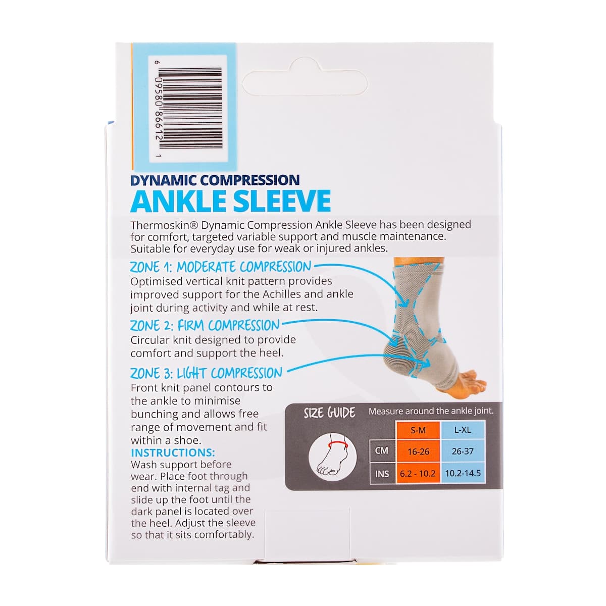 Thumbnail Thermoskin Dynamic Compression Ankle Sleeve L/XL