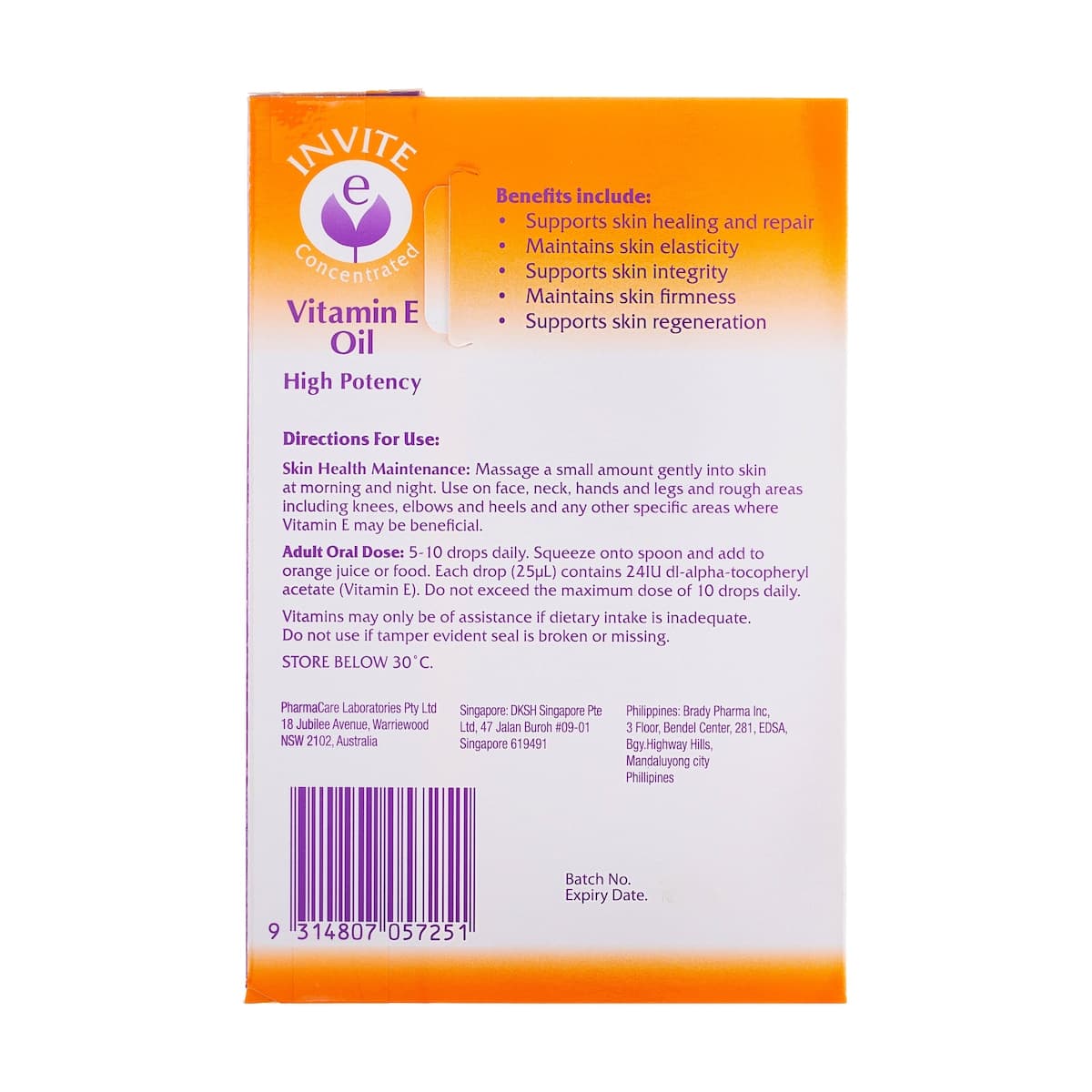 Thumbnail Invite E Vitamin E Oil Tube 15ml