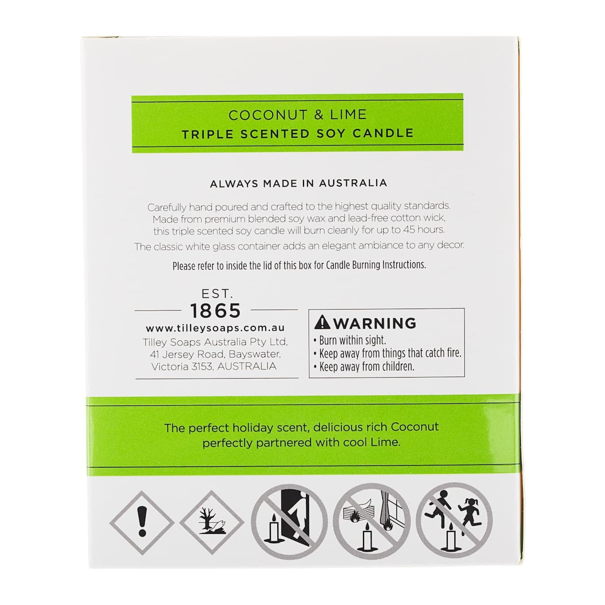 Thumbnail Tilley Scented Soy Candle Coconut & Lime 240g