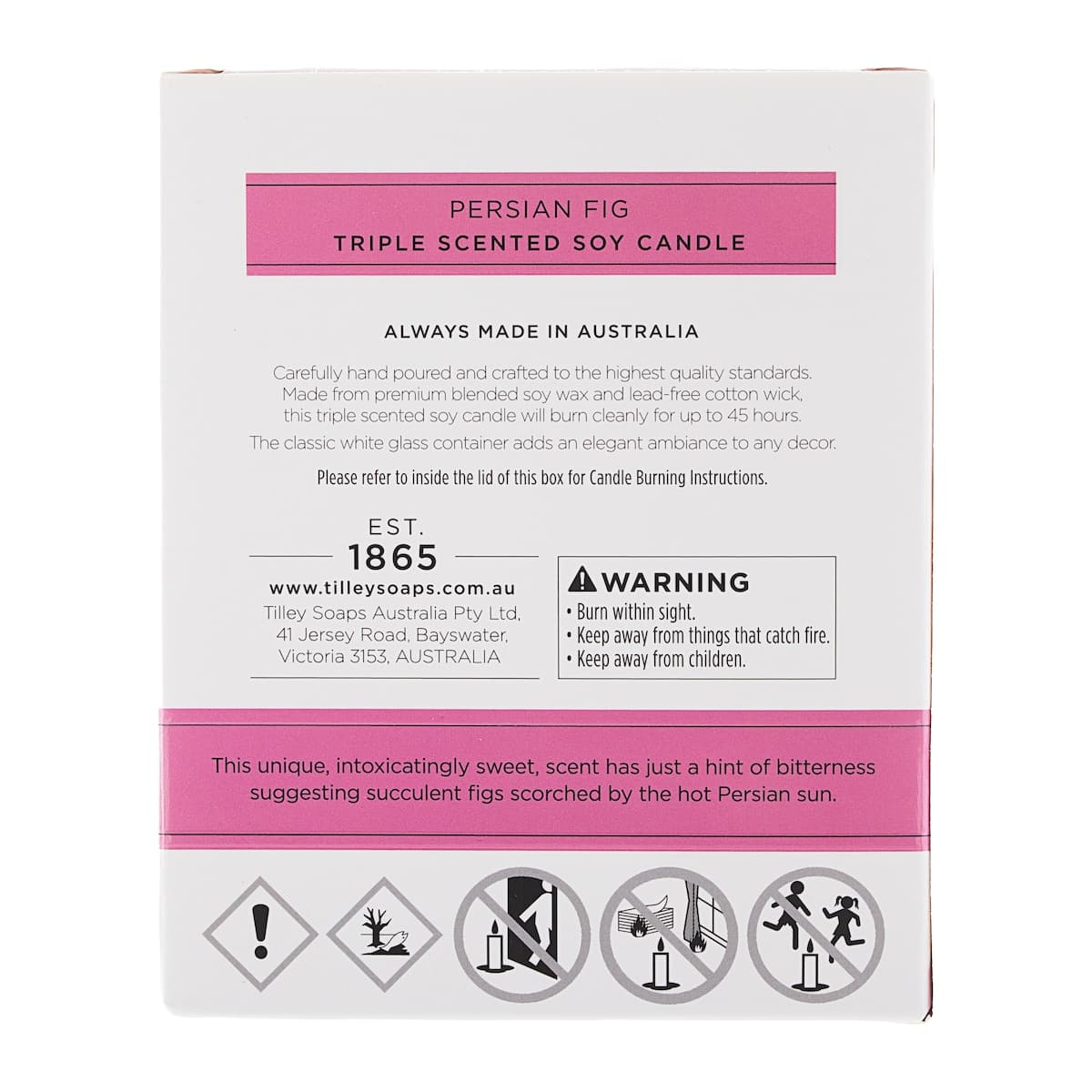Thumbnail Tilley Scented Soy Candle Persian Fig 240g