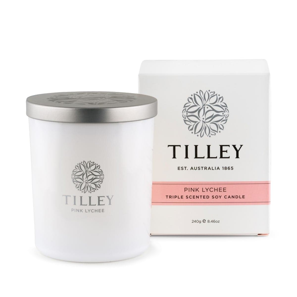 Thumbnail Tilley Scented Soy Candle Pink Lychee 240g