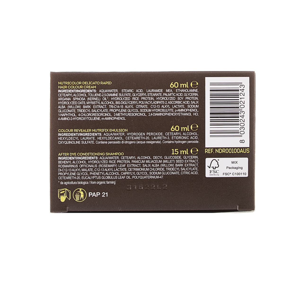 Thumbnail Biokap Rapid 1.0 Natural Black 135ml