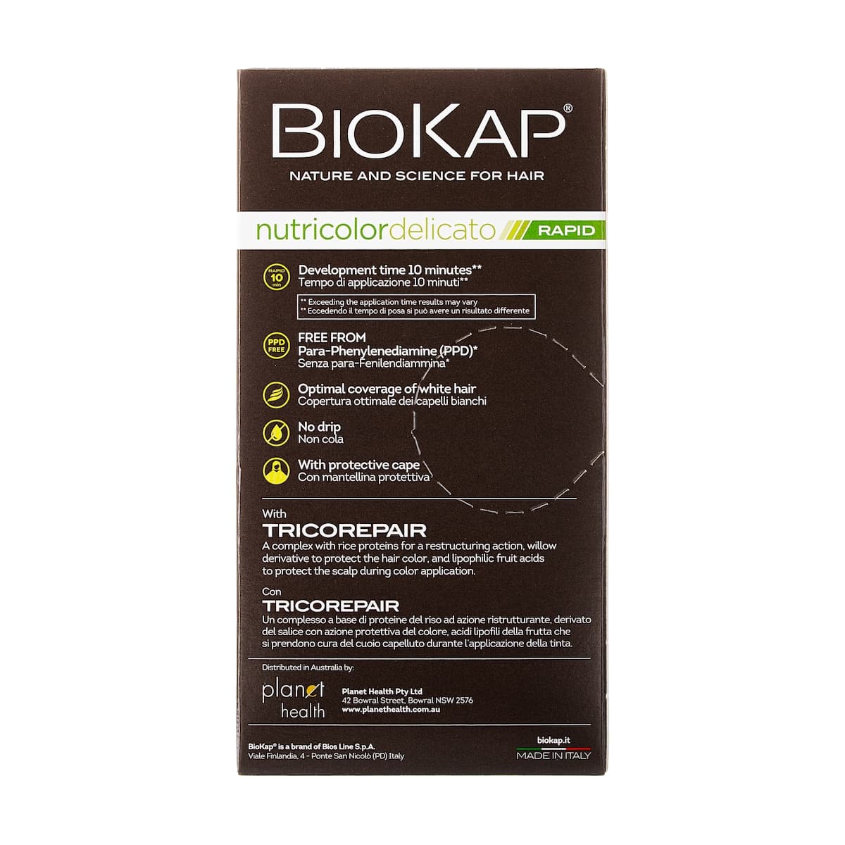 Thumbnail Biokap Nutricolor Delicato Rapid 6.06 Dark Blond Havana