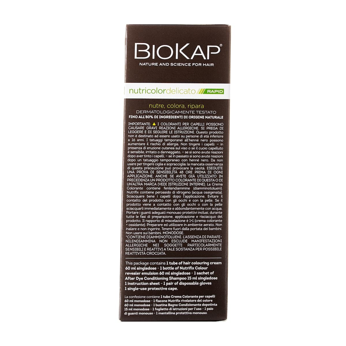 Thumbnail Biokap Nutricolor Delicato Rapid 6.06 Dark Blond Havana