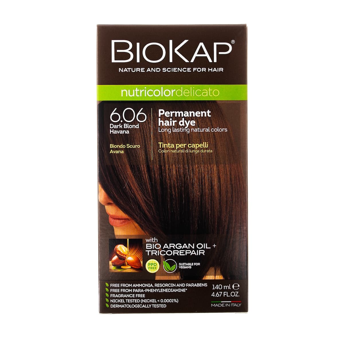 Thumbnail Biokap Nutricolor Delicato 6.06 Dark Blonde Havana 140ml