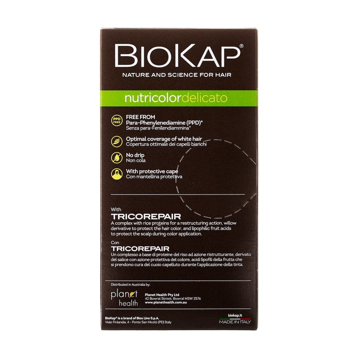Thumbnail Biokap Nutricolor Delicato 5.34 Honey Chestnut 140ml