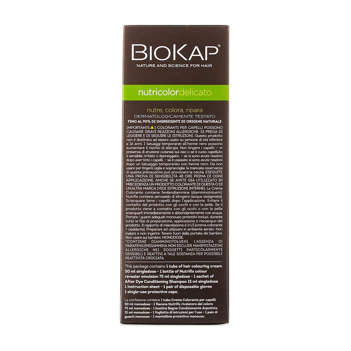 Thumbnail Biokap Nutricolor Delicato 5.34 Honey Chestnut 140ml