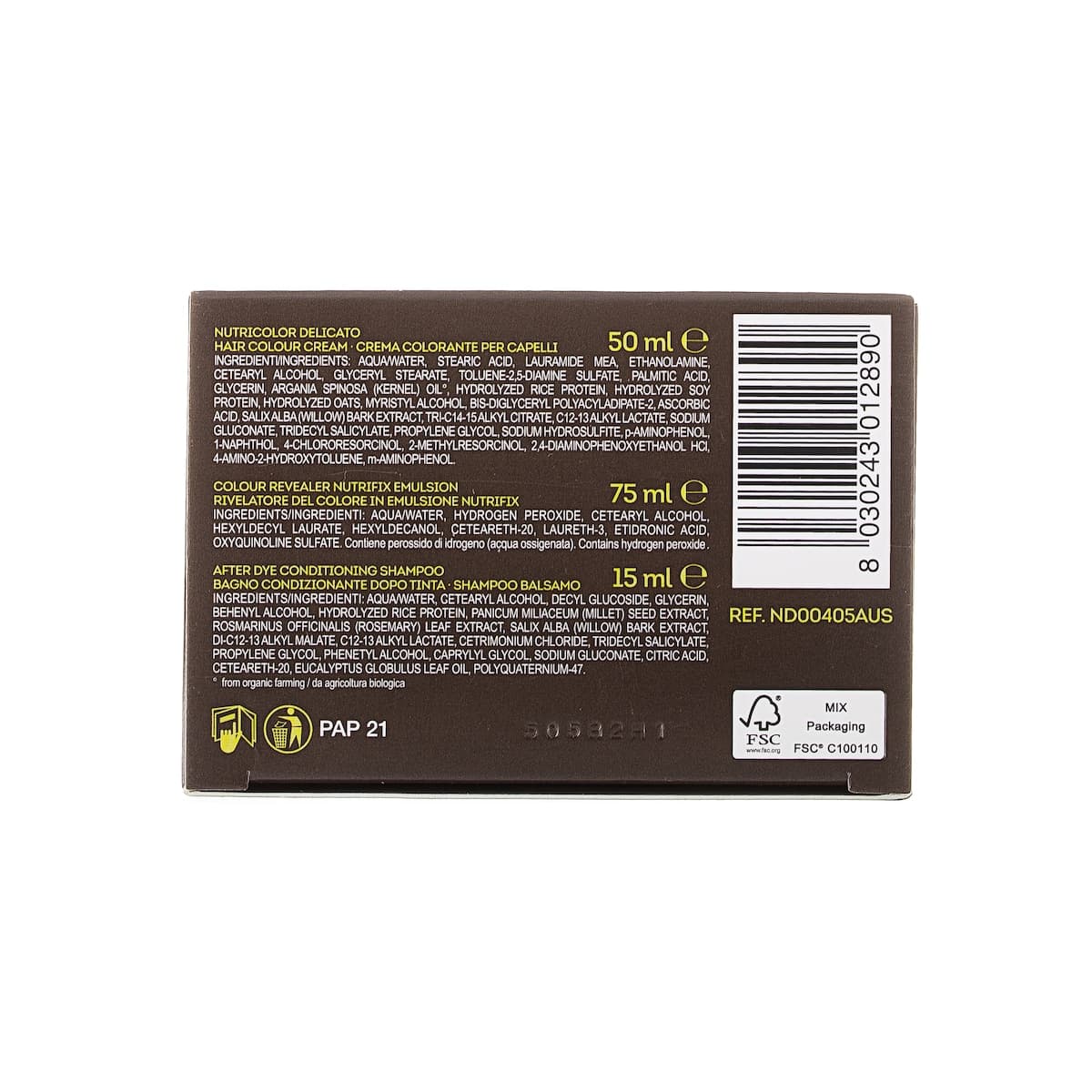 Thumbnail Biokap Nutricolor Delicato 4.05 Chocolate Chestnut 140ml
