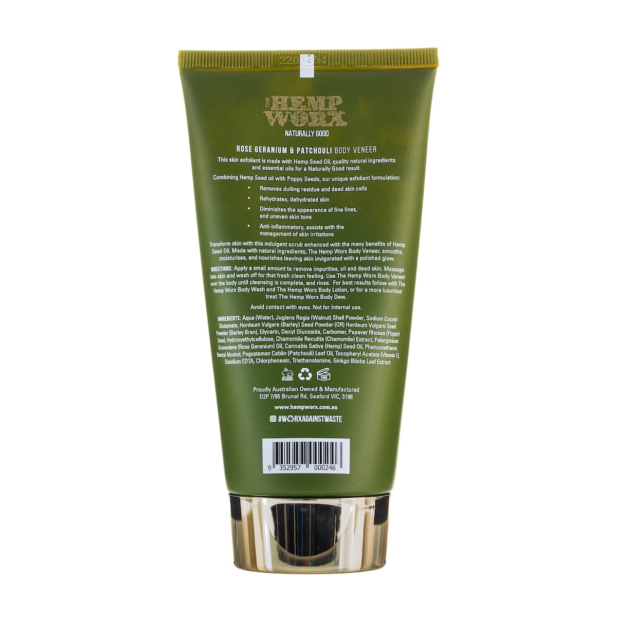 Thumbnail Hemp Worx Rose Geranium & Patchouli Body Veneer 150ml