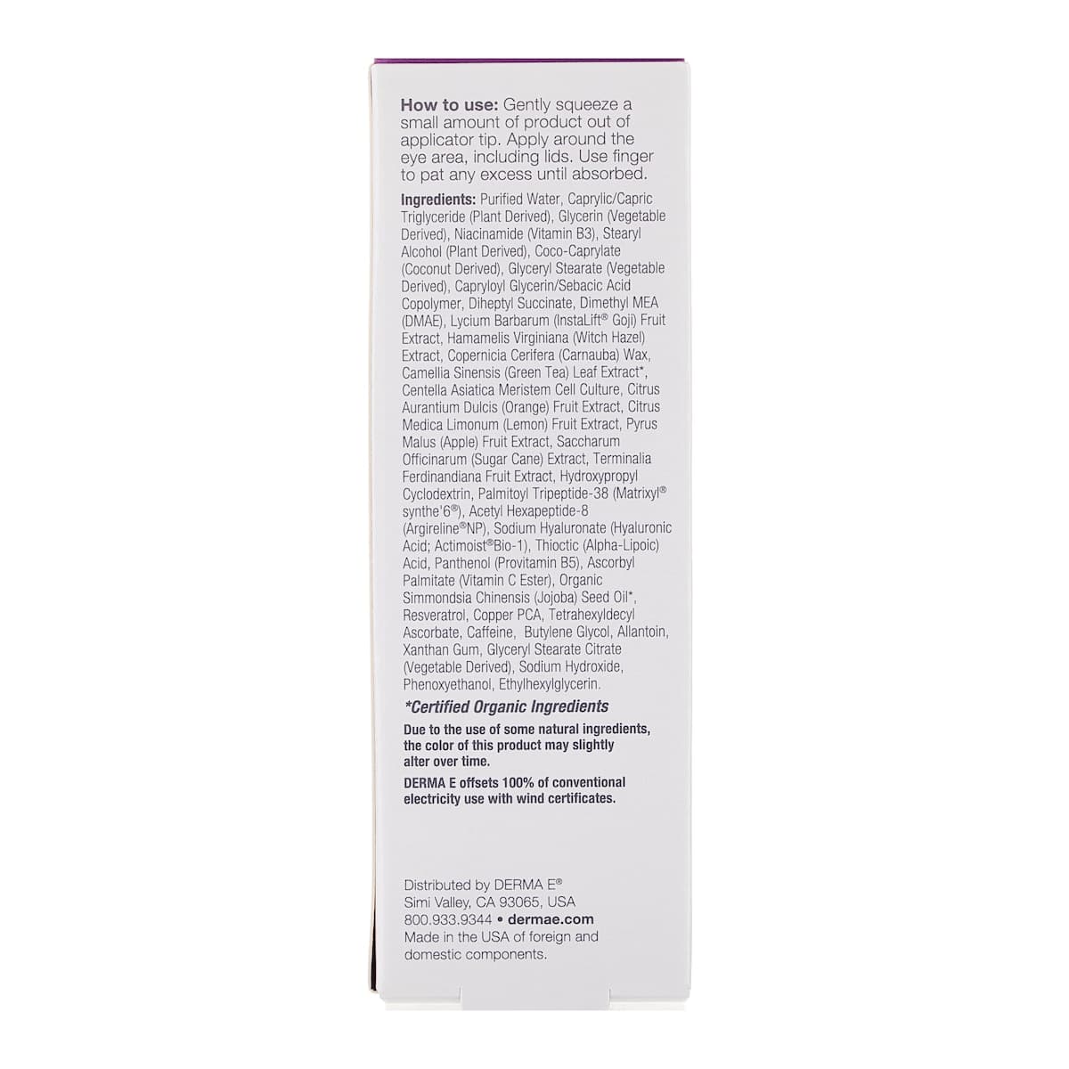 Thumbnail Derma E Stem Cell Eye Lifting Treatment 14g