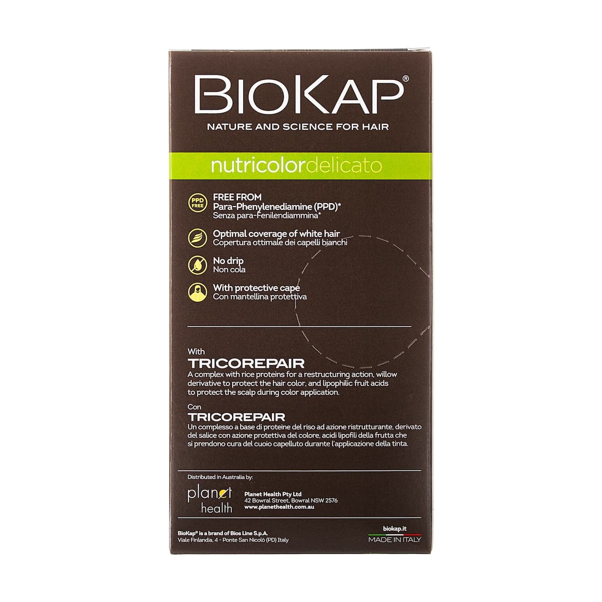 Thumbnail Biokap Nutricolor Delicato 4.0 Natural Brown 140ml