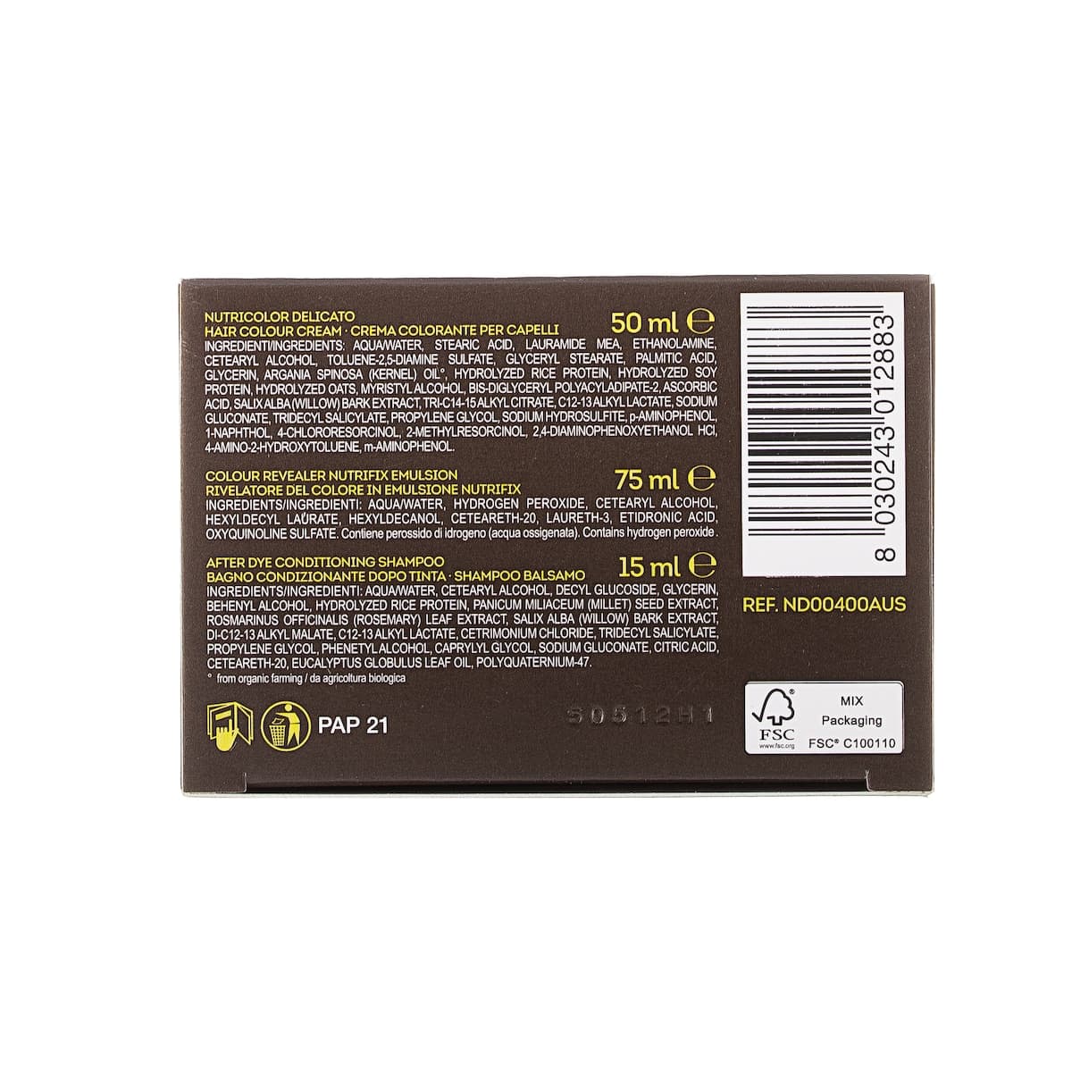 Thumbnail Biokap Nutricolor Delicato 4.0 Natural Brown 140ml