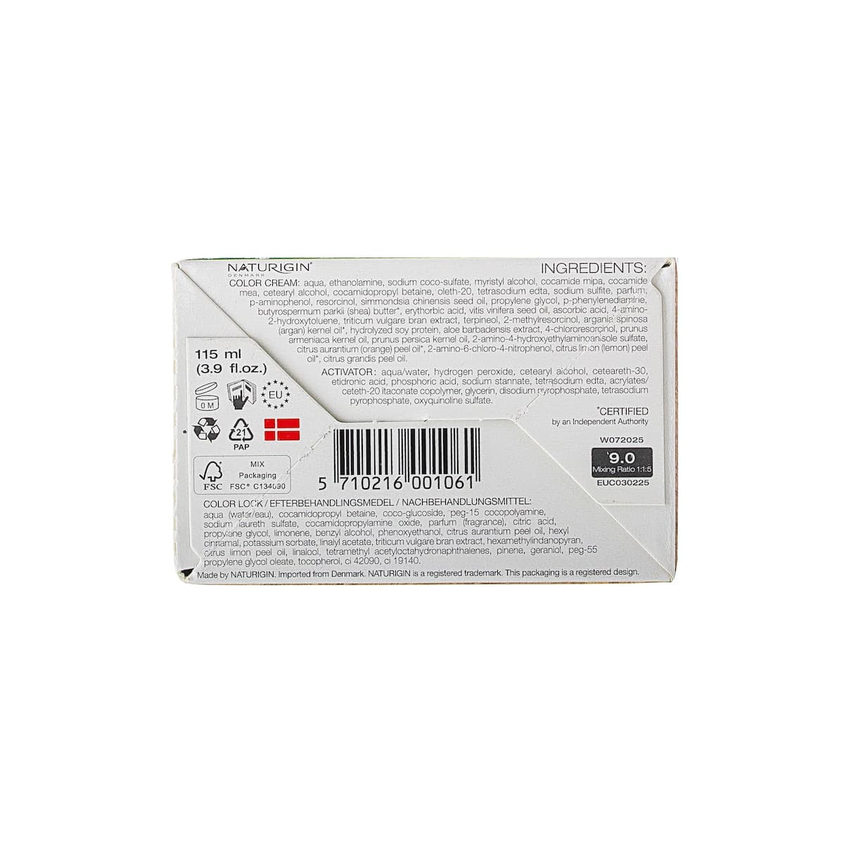 Thumbnail Naturigin Hair Colour 9.0 Very Light Natural Blonde