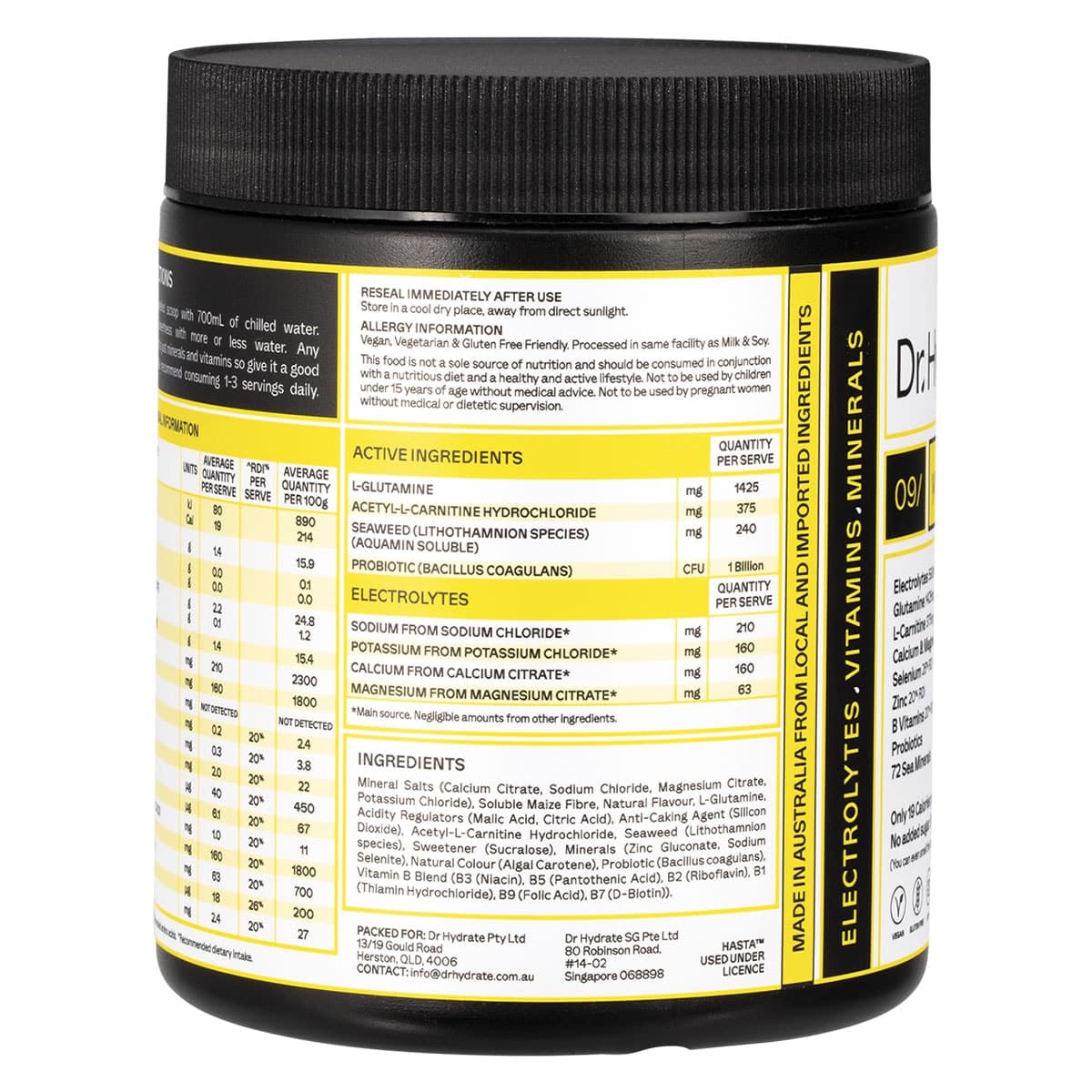 Thumbnail Dr. Hydrate All-In-One Hydration Drink Yuzu Lemon 270g