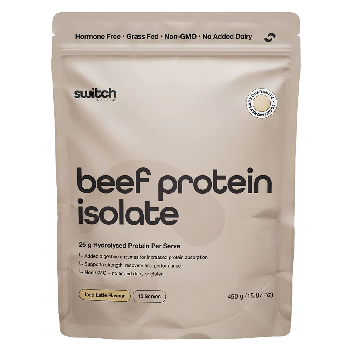 Thumbnail Switch Nutrition Beef Protein Isolate Iced Latte 450g