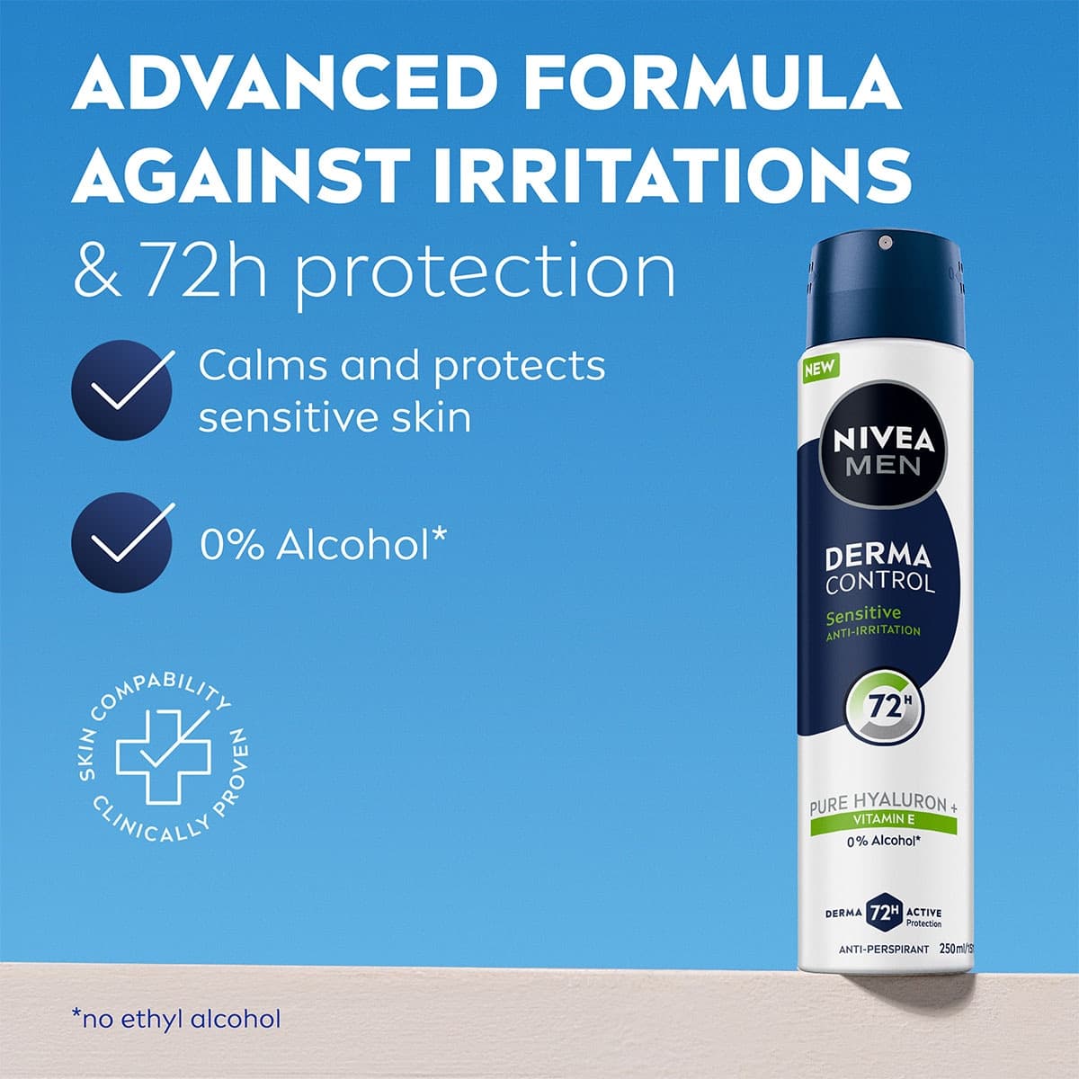 Thumbnail Nivea Men Derma Control Sensitive Anti-Perspirant Aerosol 250ml