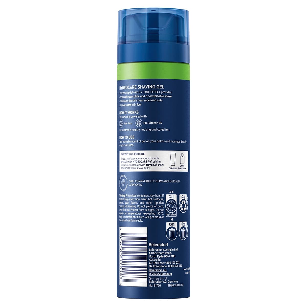 Thumbnail Nivea Men Hydrocare Shaving Gel 200ml